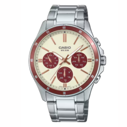 Casio General MTP-1374D-5A2V Stainless Steel Band Men Watch